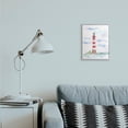 thumbnail image 2 of Stupell Industries Red Stripe Lighthouse Soft Coastal Landscape Grey Framed, 11 x 14, Design by Melissa Hyatt LLC, 2 of 7