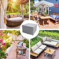 thumbnail image 3 of 18meng Art Garden Furniture Cover 160x100x70cm Table 420D Oxford Protection Lona Impermeable a prueba de viento Lluvia UV Tear Cover Rectangular Negro Ormromra XDHY-52-325, 3 of 7