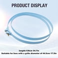 thumbnail image 3 of Plastic Fan Grille Mesh Replacement with Hoop and Screws for Floor Or Table Fans,Fan Fixed Hoop Replacement Rings,Compatible with Ring Style Retaining Frame, Indoor Air Cooling Accessory,White, 3 of 9