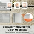 thumbnail image 4 of KFFKFF BBQ Island Access Door 18x21 Inch Outdoor Kitchen Exterior Door Stainless Steel, 4 of 10