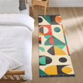 thumbnail image 3 of Yayeee Runner Rug for Bedroom 2'x6' Machine Washable Hallway Non Slip Mat, Beige Geometric, 3 of 8