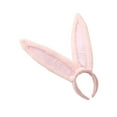 thumbnail image 1 of Diadema con orejas de conejo de peluche, de animales para fiesta de Navidad, disfraz para niños y mujeres blanco rosa Yuyangstore Sombreros de felpa, 1 of 8