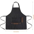 thumbnail image 2 of Black Apron, Unisex Adjustable Bib Apron with 2 Pockets, Cooking Kitchen Apron for Kitchen BBQ Apron, 2 of 5