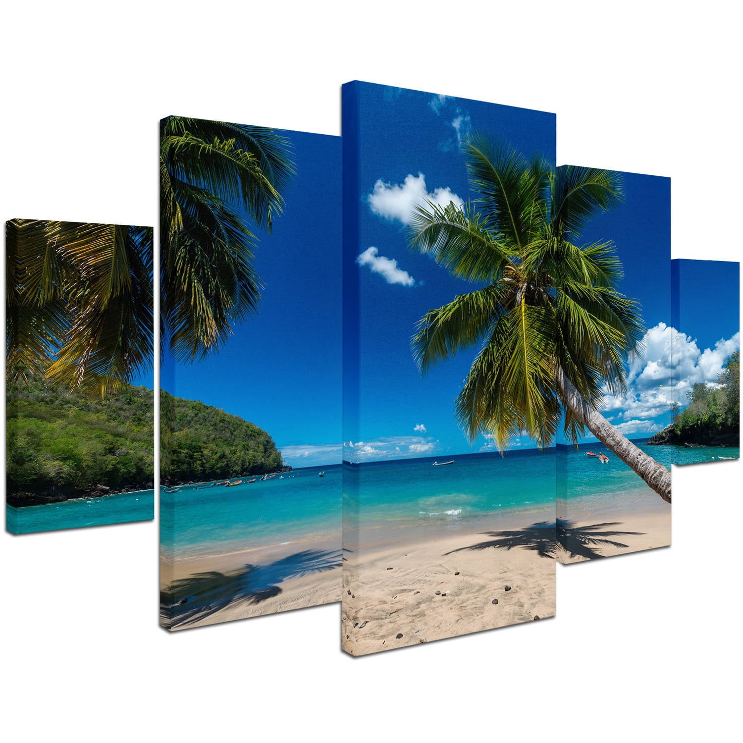 "Martinique" Canvas Art by Mathieu Rivrin 5-Piece Multi-Panel Art Set