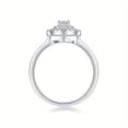 thumbnail image 4 of Moissanite Ring, 925 Sterling Silver & 18k Gold Plated, for Women, Wedding Ring, Perfect Unisex Gift For Everyday, 4 of 11