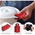thumbnail image 5 of RV Paquete de 8 soportes de silicona para mango caliente, funda de silicona antideslizante para soporte de olla, juego de soporte de mango de asistencia, mango de olla resistente al calor Rojo Verde, 5 of 5
