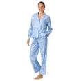 thumbnail image 3 of Aria Women's 100% Cotton Flannel Long Sleeve Notch Collar Pajama Set, Sizes XS-XXL, 3 of 6
