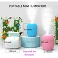 thumbnail image 3 of Mini humidifier with LED, facial moisturizing air humidifier (white), 3 of 7