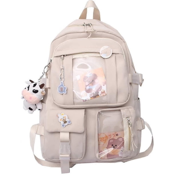 Kawaii Backpack With Pins Kawaii School Backpack Cute Aesthetic Backpack Cute Kawaii Backpack For School G