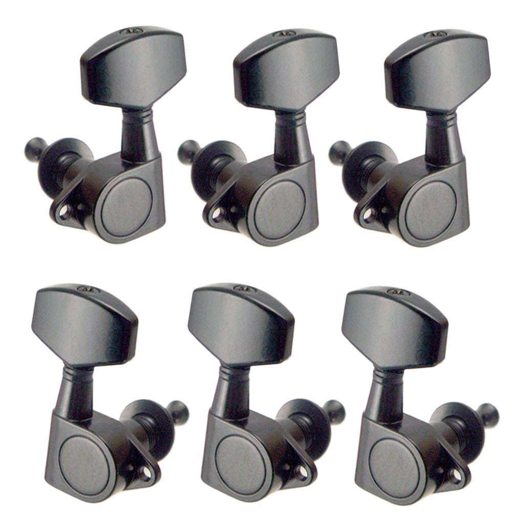 JWQFBC Pack of 6 Closed Guitar Tuning Keys Tuners for Acoustic Folk Guitar Replacement
