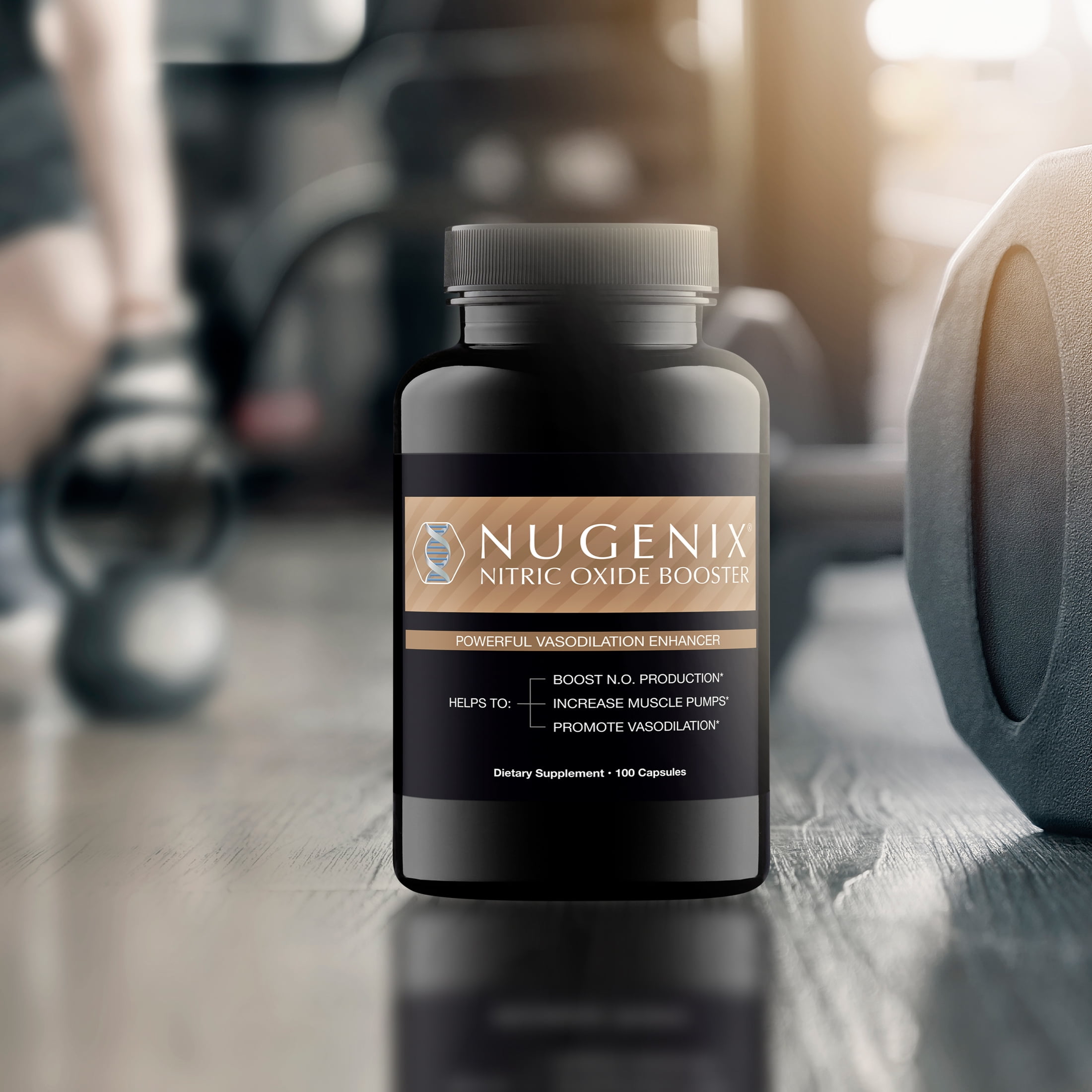 Nugenix Nitric Oxide Booster Supplement - L-Arginine, L-Citrulline, Pine Bark Extract - Vasodilator - 100 Capsules