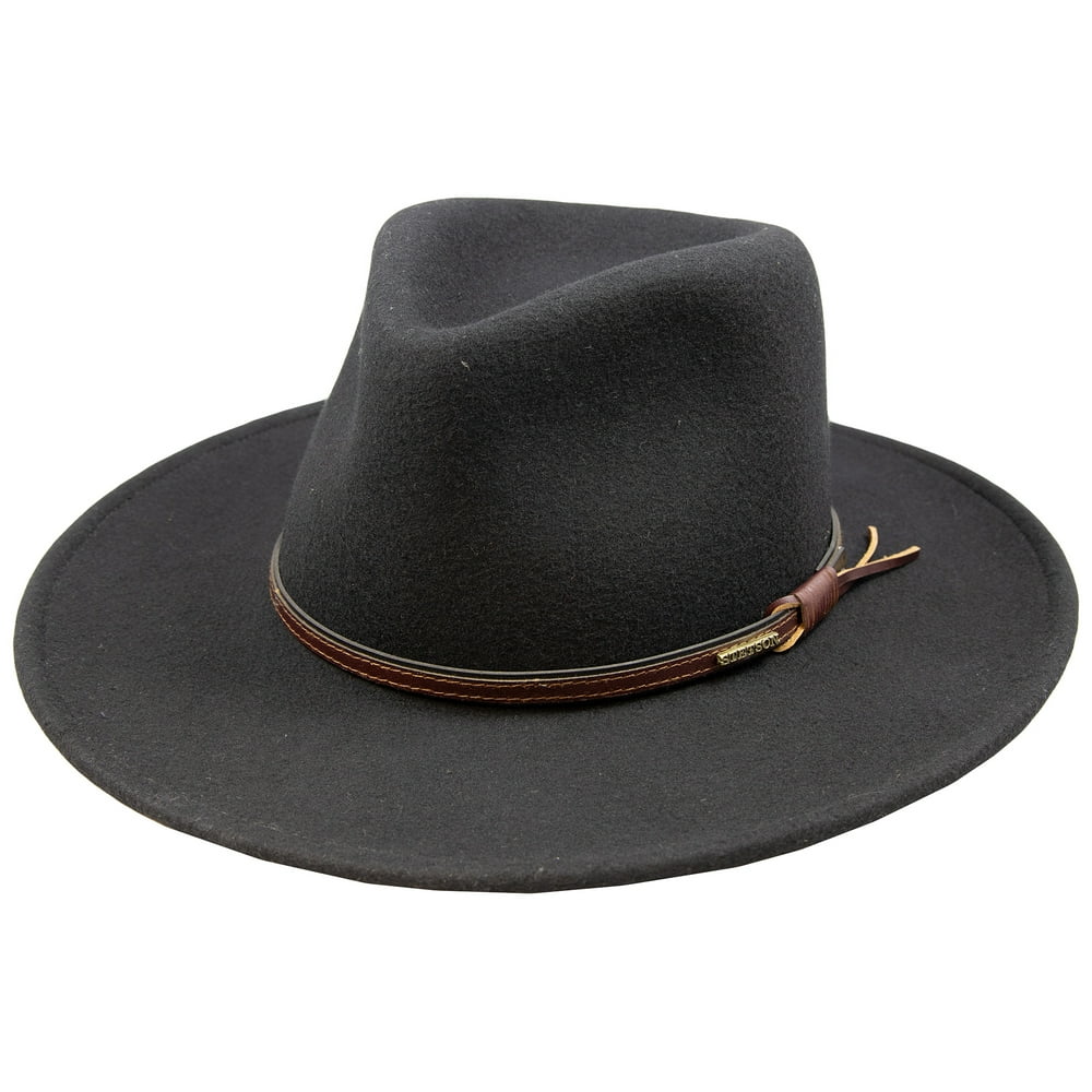 Stetson - Stetson Bozeman Black Wool Crushable Cowboy Western Hat ...
