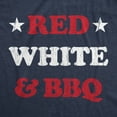 thumbnail image 2 of Mens Red White and BBQ Fitness Tank Funny Patriotic Barbecue Text Shirt for Guys, 2 of 8