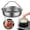 B, variant on 1 Pack Small Stainless Steel Steamer Basket, Vegetable Steamer Insert with Handle, Metal Colander Strainer for Pressure Cooker and Pots, 14x7.7 cm (A)