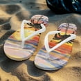 thumbnail image 5 of POLERO Arch Support Flip Flops for Women Tropical Palm Tree Casual Sandals Cushion Yoga Mat Footbed Indoor Outdoor, 5 of 7