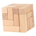 thumbnail image 1 of Bloques de construcción educativos, juguetes de ladrillos, educación temprana, rompecabezas, juegos de viaje, juguetes de regalo para niños y adultos. Color de madera, 1 of 9