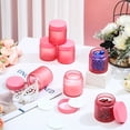 thumbnail image 4 of 24Pcs 4oz Pink Plastic Jars with Lids, Leak Proof Round Containers for Creams Lotions Powders, Travel Size Refillable Sample Jars for Bridesmaid Gifts, 4 of 6