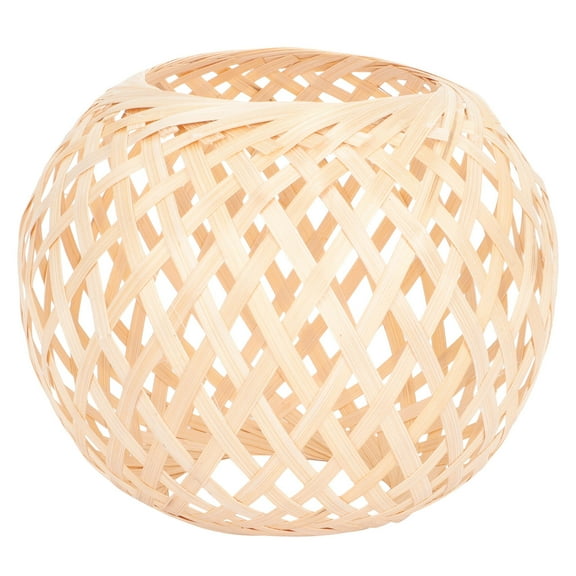 Viveous Woven Pendant Lamp Shade Bamboos Weave Chandelier Cover for Living Room Bedroom Hotel Restaurant Table Floor Lamp Light Shell Cover Guard