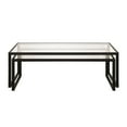 thumbnail image 5 of Evelyn&Zoe Rocco Rectangular Nested Coffee Table, Blackened Bronze, 5 of 11