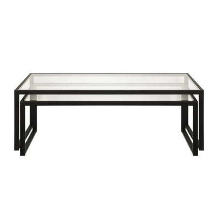 Camden&Wells - Rocco Nesting Coffee Table Set - Blackened Bronze