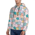 thumbnail image 3 of Sikiie Colorful Cute Pig Men's Hoodie, Essentials Hoodie, Sweatshirt, Pullover Hooded Sweatshirt for Men-X-Large, 3 of 7
