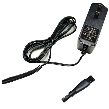 Series Power Adapters - HQRP AC Adapter Power Cord Charger for Braun Series 3 Model 370, 350cc, 370cc Type 5774 Shaver plus Cleaning Brush