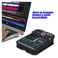 thumbnail image 4 of T4 Portable Sound Card Mixing Console Mixer Built-in 48V Phantom Power Supports MP3 Player BT DJ Live Party Mixer ,Easy to Operate, 4 of 6
