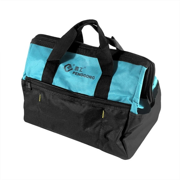 PENGGONG 14-Inch Portable Oxford Cloth Bag Thickened Tool Bag Wear-resistant Storage Bag for Maintenance Tool Multifunctional Large Capacity Canvas Bag