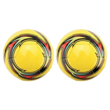2X train Leather Soccer Ball Size 5 train Match Football Non-Slip Football Game Indoor and Football