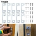 Home Essentials Hardware Kit 4/10Pc Door Strike Plate Adjustable
