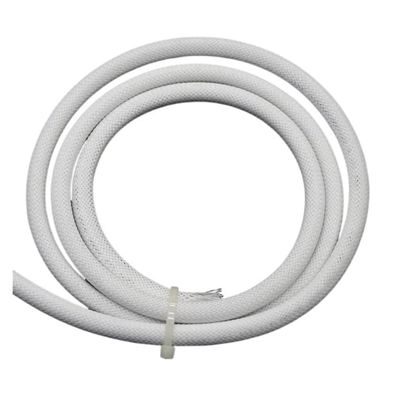 White PET Braid Sleeves High Density Insulated Cable Wrap Sheath