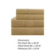 thumbnail image 3 of Benzara Lanester 3 Piece Polyester Twin XL Size Sheet Set , Beige, 3 of 3