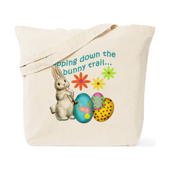 CafePress - Hopping Down The Bunny Trail Tote Bag - Unisex Canvas Tote Bag, Beige, 1-Piece