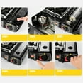 thumbnail image 2 of Portable Gas Stove 2900W Cassette Grill For Outdoors Camping Hiking Cooking, 2 of 8