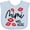 AE-Light Blue, variant on Inktastic Mimi Was Here Red Kisses Boys or Girls Baby Bib