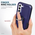thumbnail image 4 of Samsung Galaxy S22 Plus Case with Ring Kickstand, Galaxy S22+ Case, Dteck Rugged Shockproof Anti-Drop Heavy Duty Protection, Rotating Ring Stand Fit Magnetic Car Mount Phone Case, Blue, 4 of 8