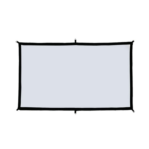 Vikakiooze Projector Screen 130 /110 Inch, Movie Projector Screen 16:9 Foldable Portable Wrinkle Indoor Outdoor Projection For Home, Party, Office, Classroom