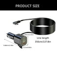 thumbnail image 5 of Yammee Car Power Adapter Small USB Cable Fast Charging Adapter 3.5M Long Featuring QC3.0 & PD36W Quick Charges for DVR Devices, 5 of 13