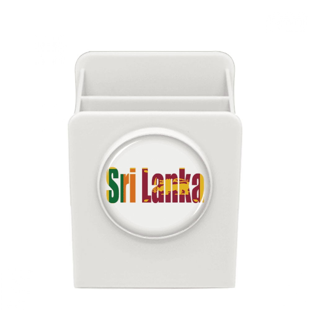 Srilanka Country Flag Name Desk Pencil Holder Cup Pen Organizer