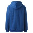 thumbnail image 5 of ZHOUCHANKIDS Ladies' Hooded Sweatshirt Stylish Women's Hoodies Drawstring Pullover Casual Sweatshirts Long Sleeve Fashion Tops Blue XXL, 5 of 9