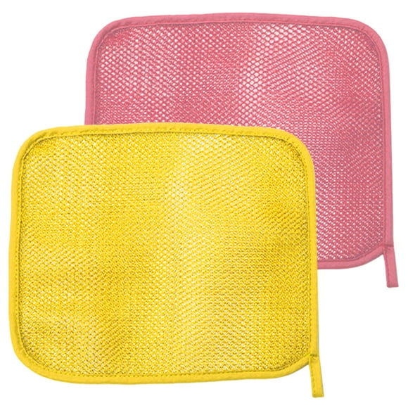 2pcs African Exfoliating Bath Net Sponge Exfoliating Shower Scrubber Back Scrubber