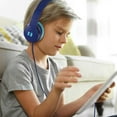 thumbnail image 6 of Seenda HKC308 Kids Headphones, Over-Ear Wired Headphones with Microphone for Kids, Foldable, Audio Share, 85/94dB Safe Volume Control, Blue, 6 of 8