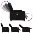 thumbnail image 3 of vidaXL Massage Recliner Chair Black Faux Leather, 3 of 5