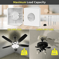 thumbnail image 5 of New Arrivals Ceiling Fan Mounting Box,Ceiling Bracket,, 5 of 6