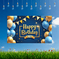 thumbnail image 4 of Colorful Design Birthday Party Banner Decorative Balloons Festive Banner for Celebration Event Indoor, 4 of 9