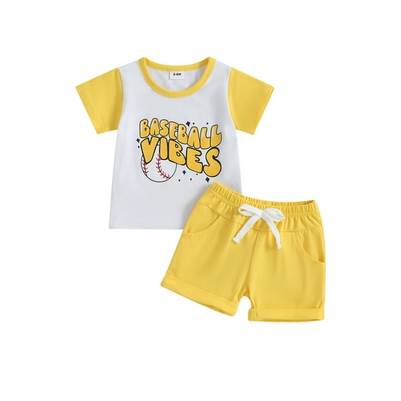 Bagilaanoe 2pcs Newborn Baby Boy Short Pants Set Short Sleeve Letter Print T Shirt Tops Shorts 3M 6M 9M 12M 18M 24M Infant Casual Summer Outfits