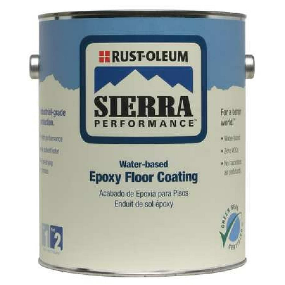RUSTOLEUM 208066 1 gal. Sierra, S40 Epoxy Floor Coating, High Gloss Clear