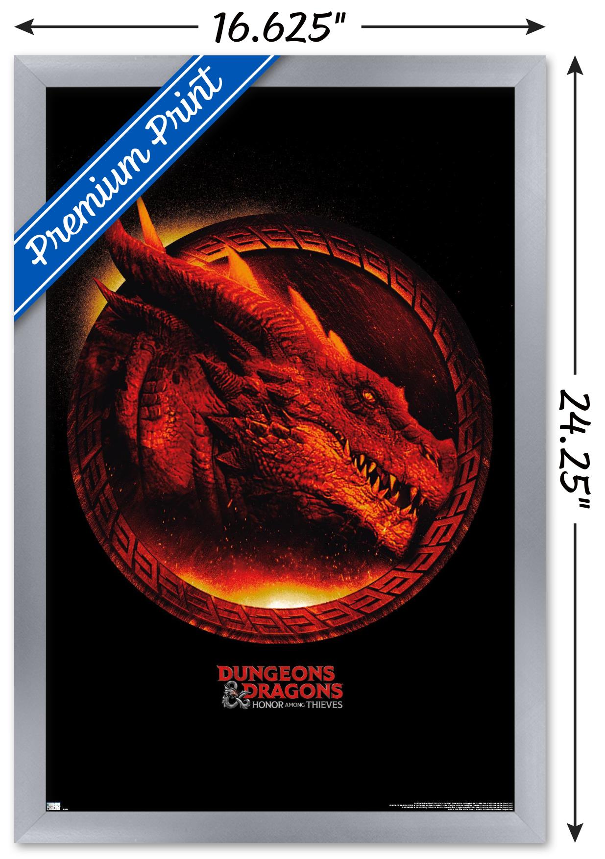 Dungeons And Dragons - Honor Among Thieves - Dragon Wall Poster, 14.725" x 22.375" Framed