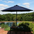 thumbnail image 6 of Sunnydaze 93.5" Navy Blue Solid Octagon Market Umbrella with Solar Bars, 6 of 11