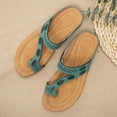 thumbnail image 4 of Women’s Toe Thong Footbed Slide Sandals  Wide Width Available, 4 of 5